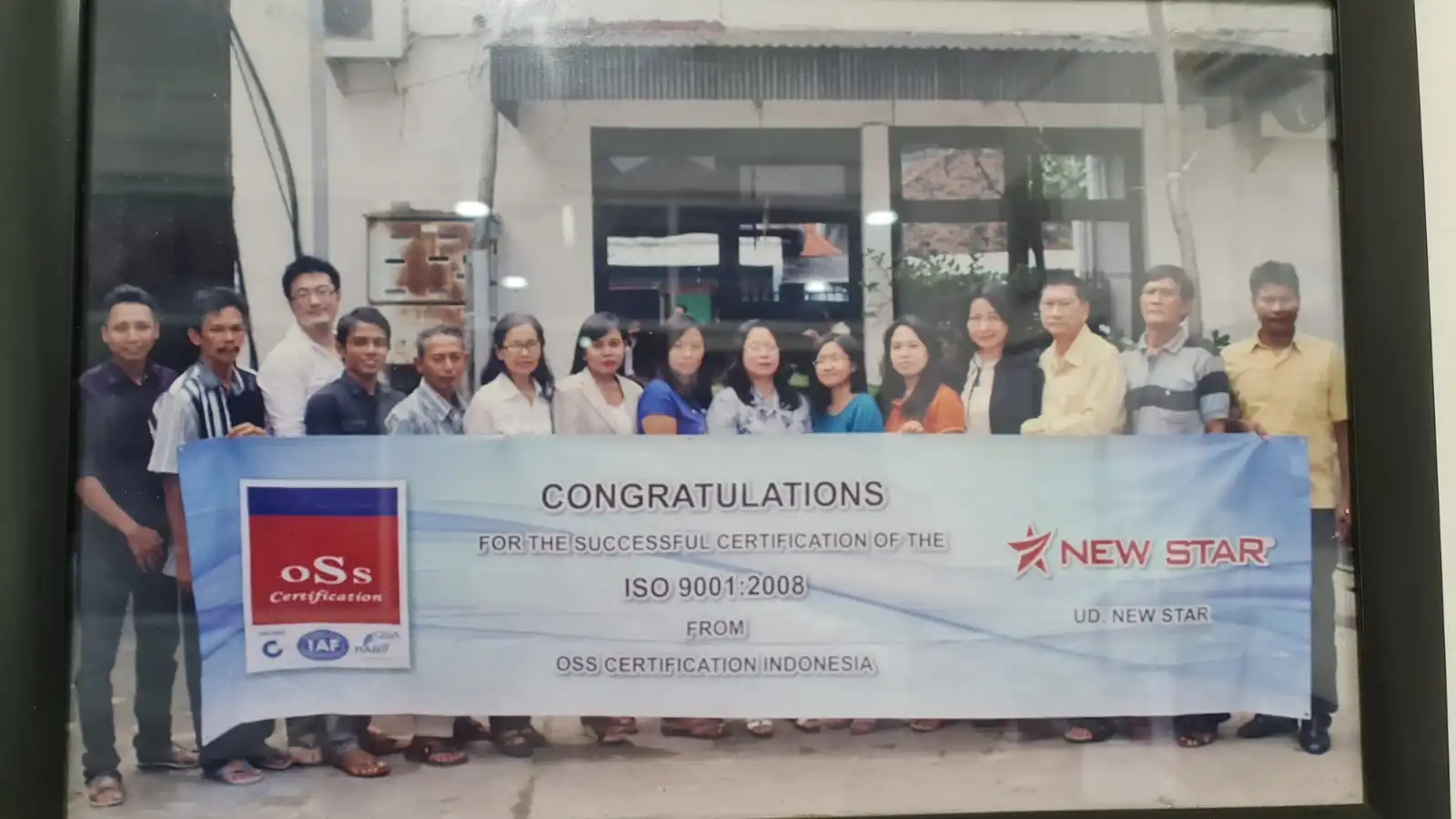 Certification from OSS Certification Indonesia